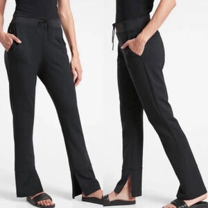 Athleta Black High Rise Hermosa Split Hem Lounge Pant Women's Size Small